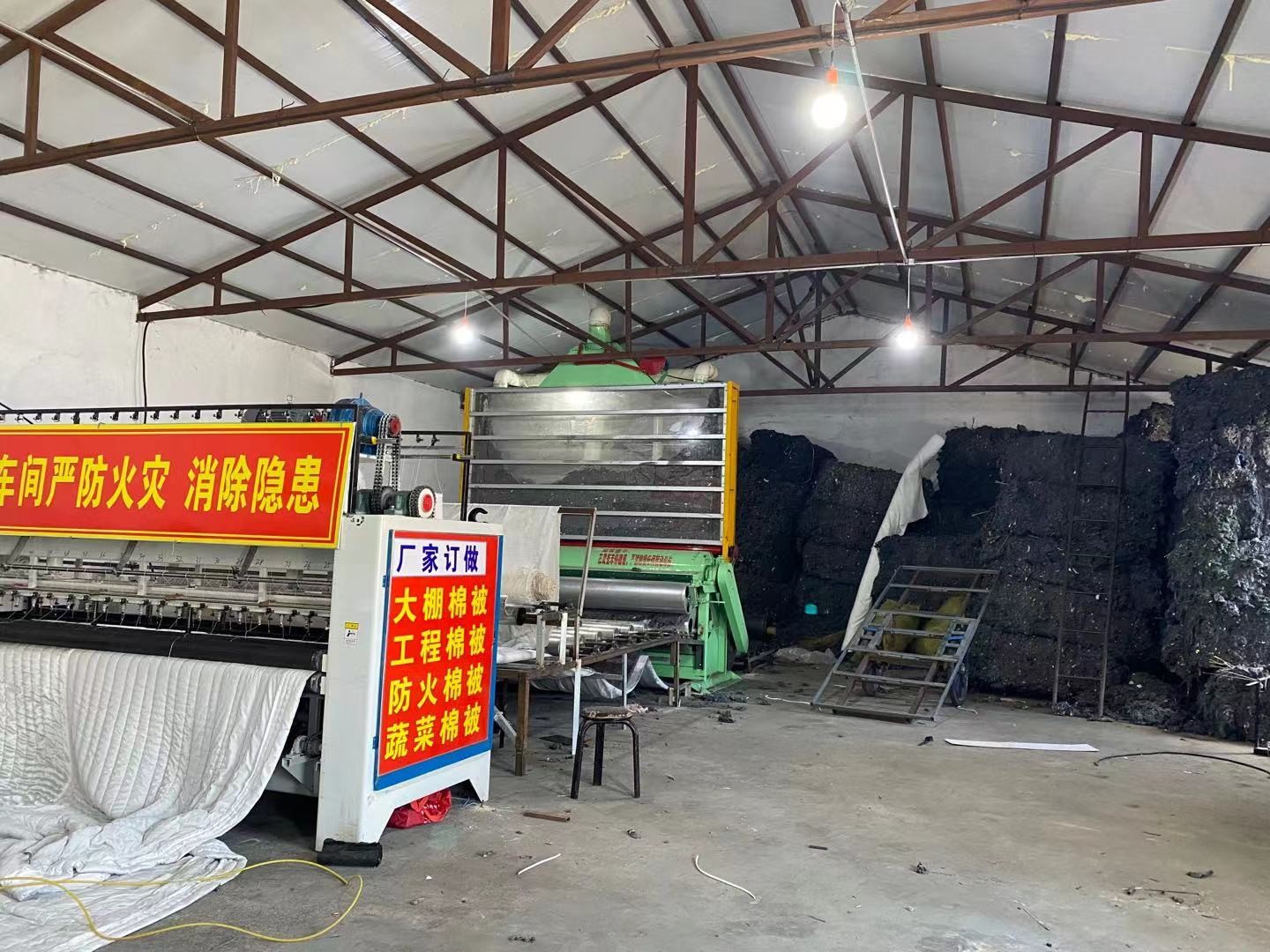 陽發(fā)大棚保溫被生產(chǎn)車間